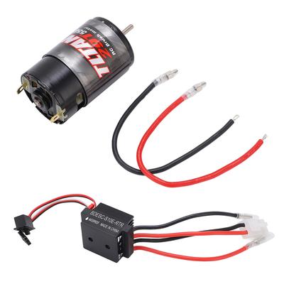 550 Brushed Motor with 320A Two Way Brushed Waterproof ESC Set for RC Rock Crawler Car29T