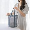 2025  Korean Beach Bag  Mesh Hollow Fitness Shoulder Bag Leisure Swimming Bag Travel Storage Washbag