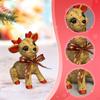 Reindeer Statue Decorative Figurine Christmas Decoration Resin Small Collectible Animal Sculpture