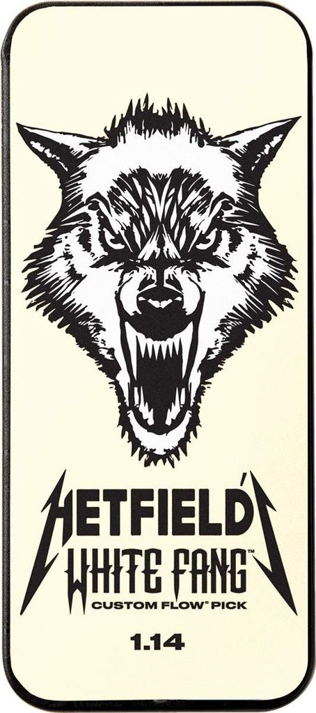 JIM DUNLOP Jim Dunlop James Hetfield Pick Case Set James Hetfield Whitefang Tin PH122T114 1.14 & 1.14