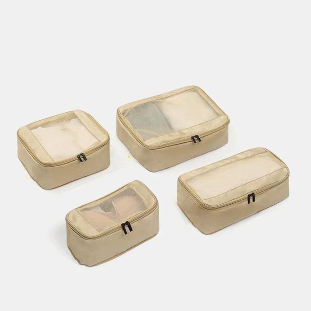 

4/6pcs Portable Travel Storage Bag Set Foldable Transparent Suitcase Pouch Compression Multi-purpose Packing Organizer