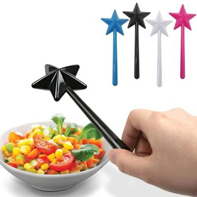Salt And Pepper Shaker Wand 3 Holes Refillable Seasoning Spice Star Fairy Stick Handheld Pentagram Condiment Dispenser Kitchen Gadgets