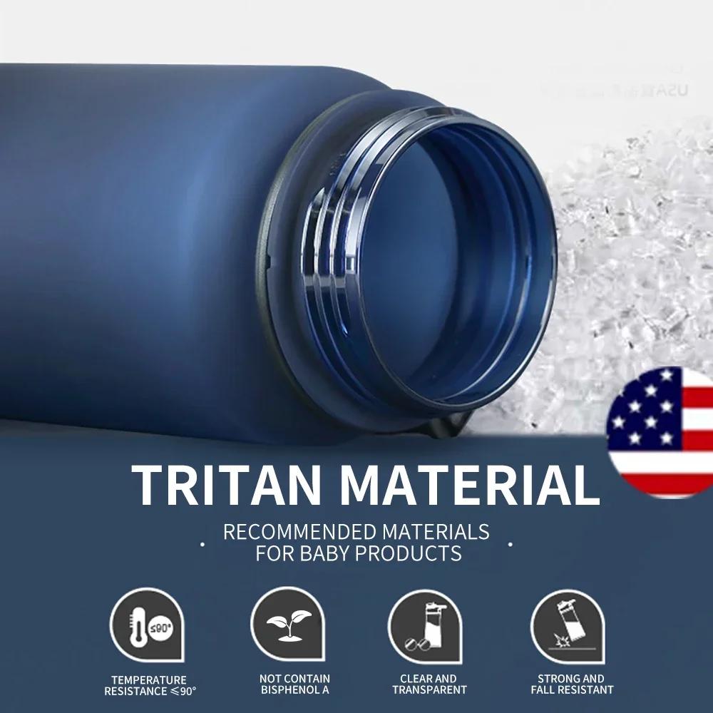 Het Försäljning 500/1000ML Sport Vattenflaska Shaker Utomhus Resa Bärbar Läckagesäker Drickflaska Tritan Plast Drickflaska BPA-fri