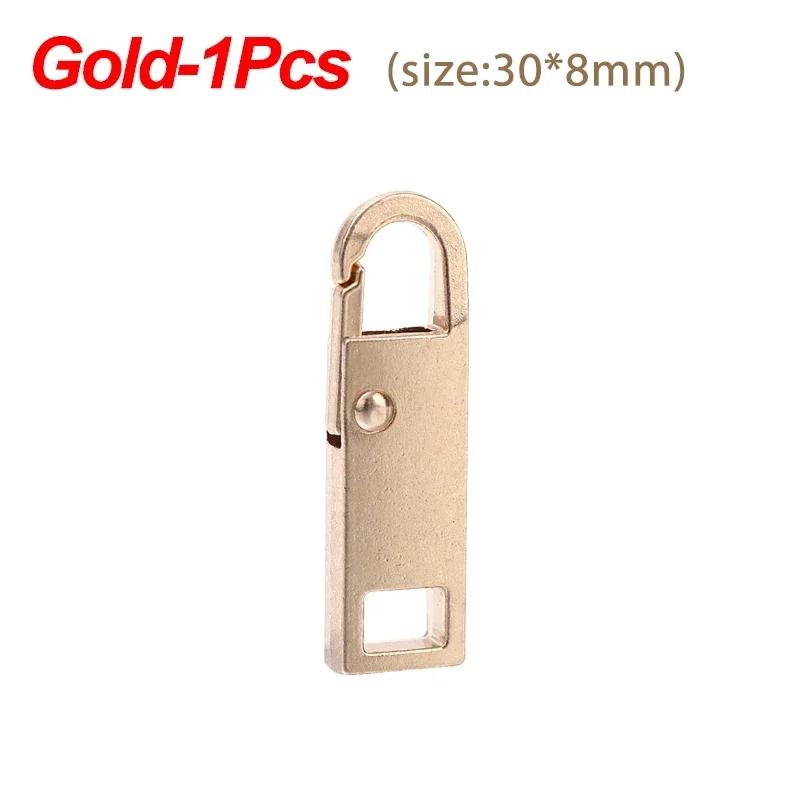 1/10pcs Durable Tool Free Zipper Repair Instant Replacement Metal Pull Slider Universal Detachable for Luggage Bags Clothing