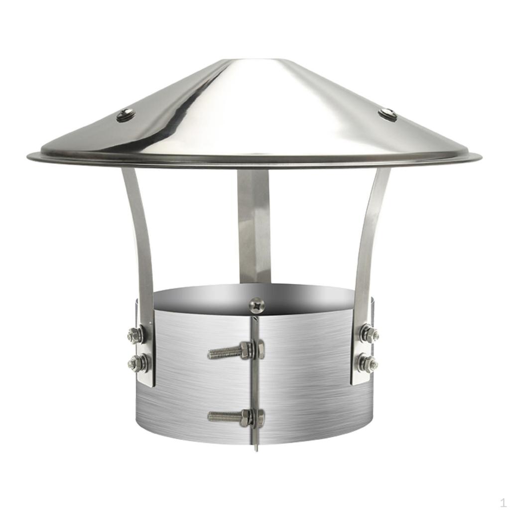 Chimney Cap Cover Exhaust Vent Lid Easy to Install Flue Roof Rain Guard