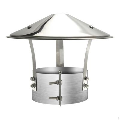 Cubierta de Sombrerete de Chimenea Tapa de Ventilación de Escape Fácil de Instalar Conducto Techo Protector de Lluvia