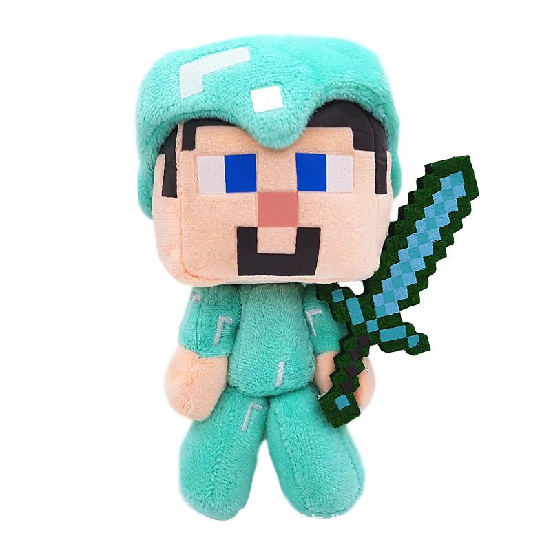 Ender Dragon and Zombie Steve Minecraft Plush Toy - Squid Doll Stuffed Animal