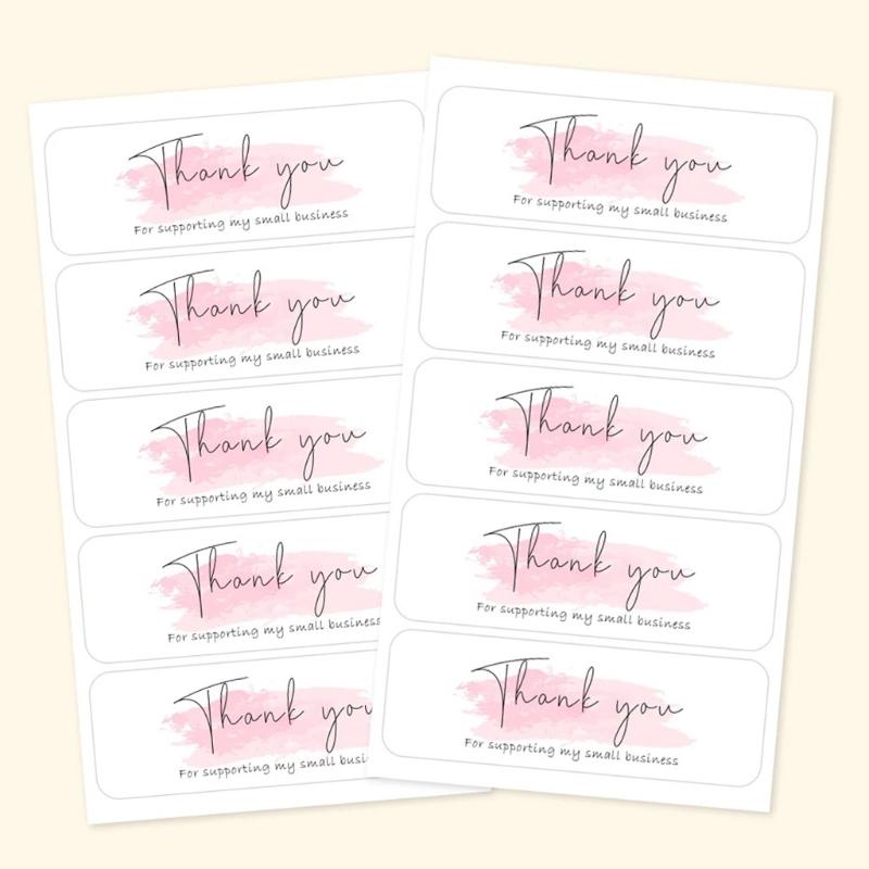 120pcs Thank You for Your Order Sticker 1x3 Inch Labels for Envelope Sealing Small Business Decor Thanks Stickers Supplies X3UC