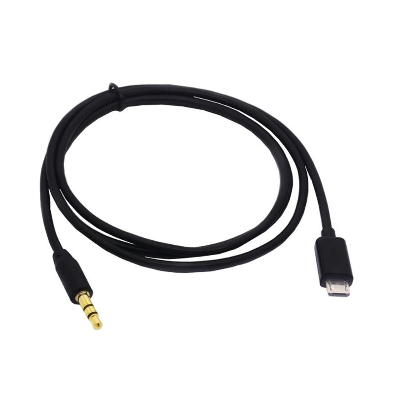 

Micros USB to 3.5mm Audios Output Cable Male to Male Car Auxs Extension Cord for S4i9500 i9600 NOTE2 N7100 NOTE3 Phones 1