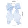 Large Hair Bow Clip with Long Tails Elegant Bows for Women Girls Hair Accessories