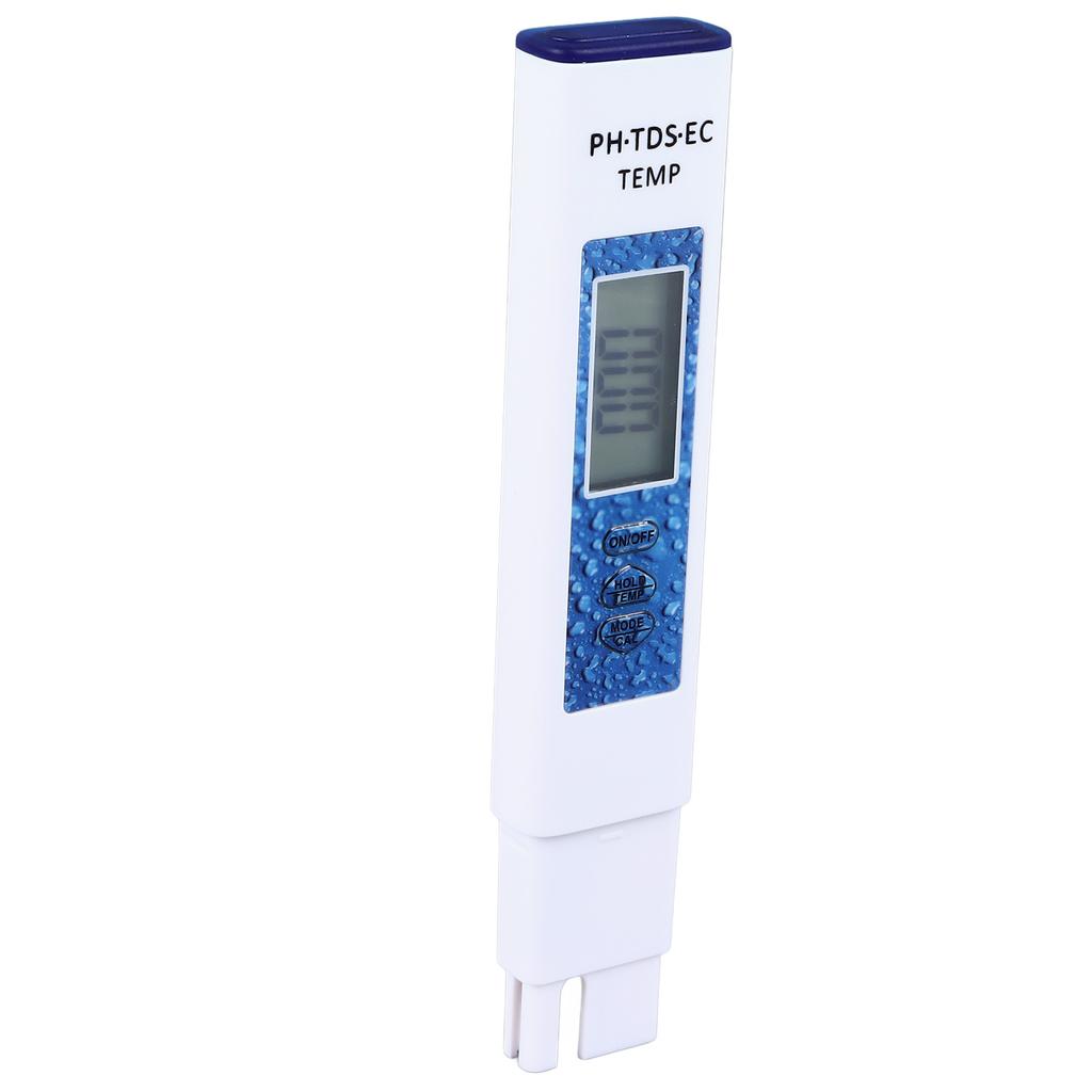 Wasserqualitätsprüfer 4 in 1 PH TDS EC Temp Messgerät 0?9999ppm Genaues Messgerät für Aquarien