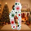 Festive Women's Christmas Print Waist Casual Pants for Holiday Party