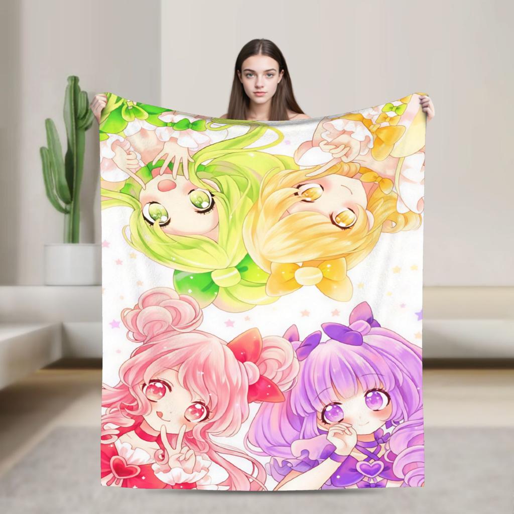 Pretty Cure Blanket Quality Warm Bedding Throws Autumn Travel Bedroom Print Bedspread