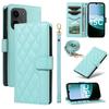For Xiaomi Redmi 15C 4G (173mm) Wallet Case Rhombus Leather Phone Cover with Strap