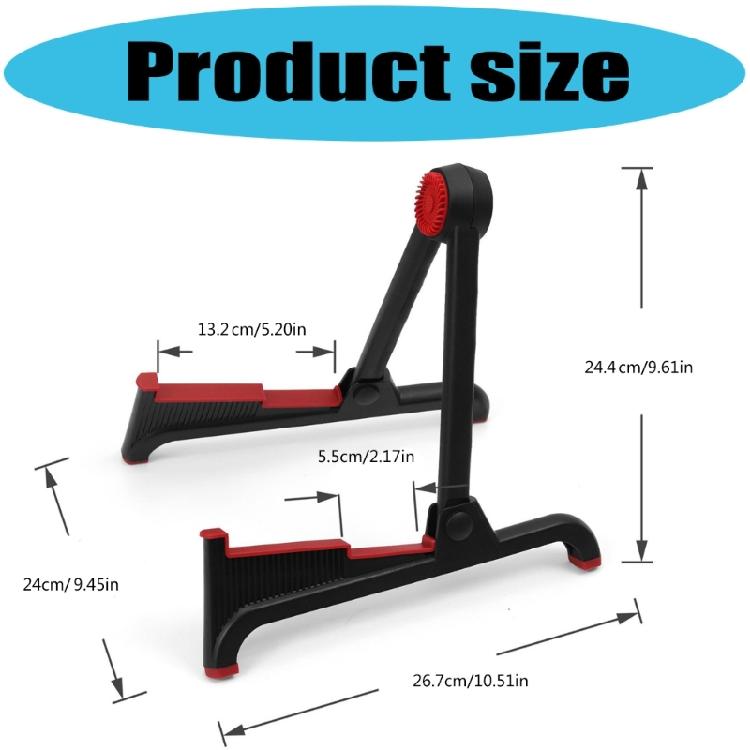 Folding Acoustic Guitar Stand Adjustable Electric Guitar Display Stand Light Weight Floor Guitar Holder Enduring