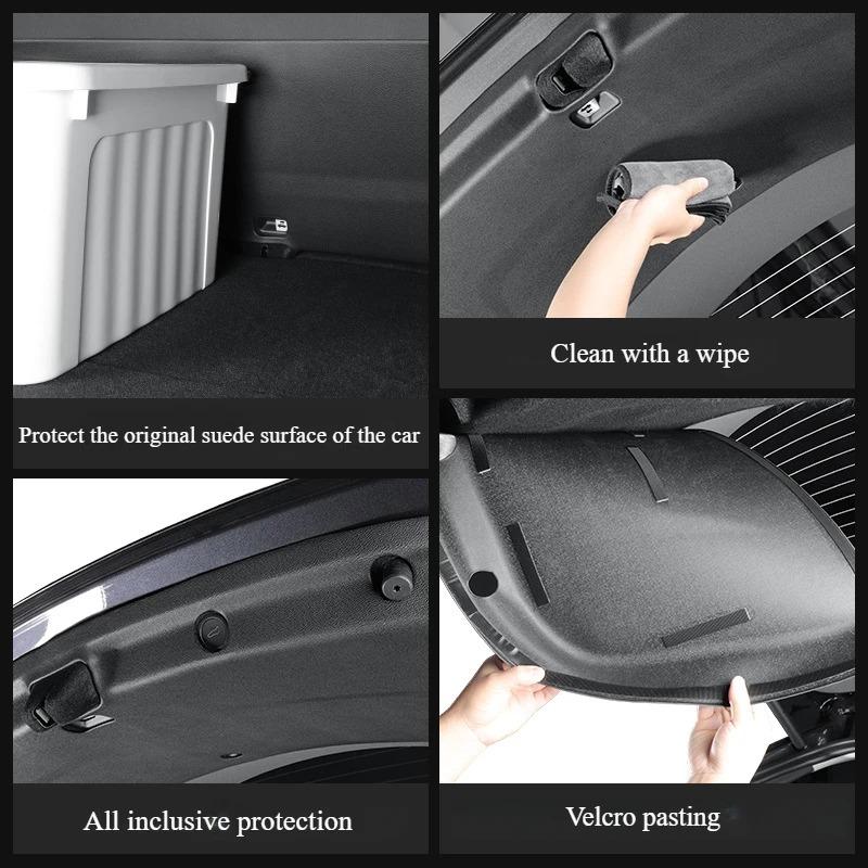 Rear Trunk Tailgate Mat for Tesla Model Y Juniper 2025 TPE Trunk Inner Tailgate Protector Mat Interior Door Liners Accessories