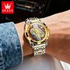 Watch with Full Hollowed-out Mechanism, Fake Mechanical Watch, Water-resistant Men's Watch, Men's Watch