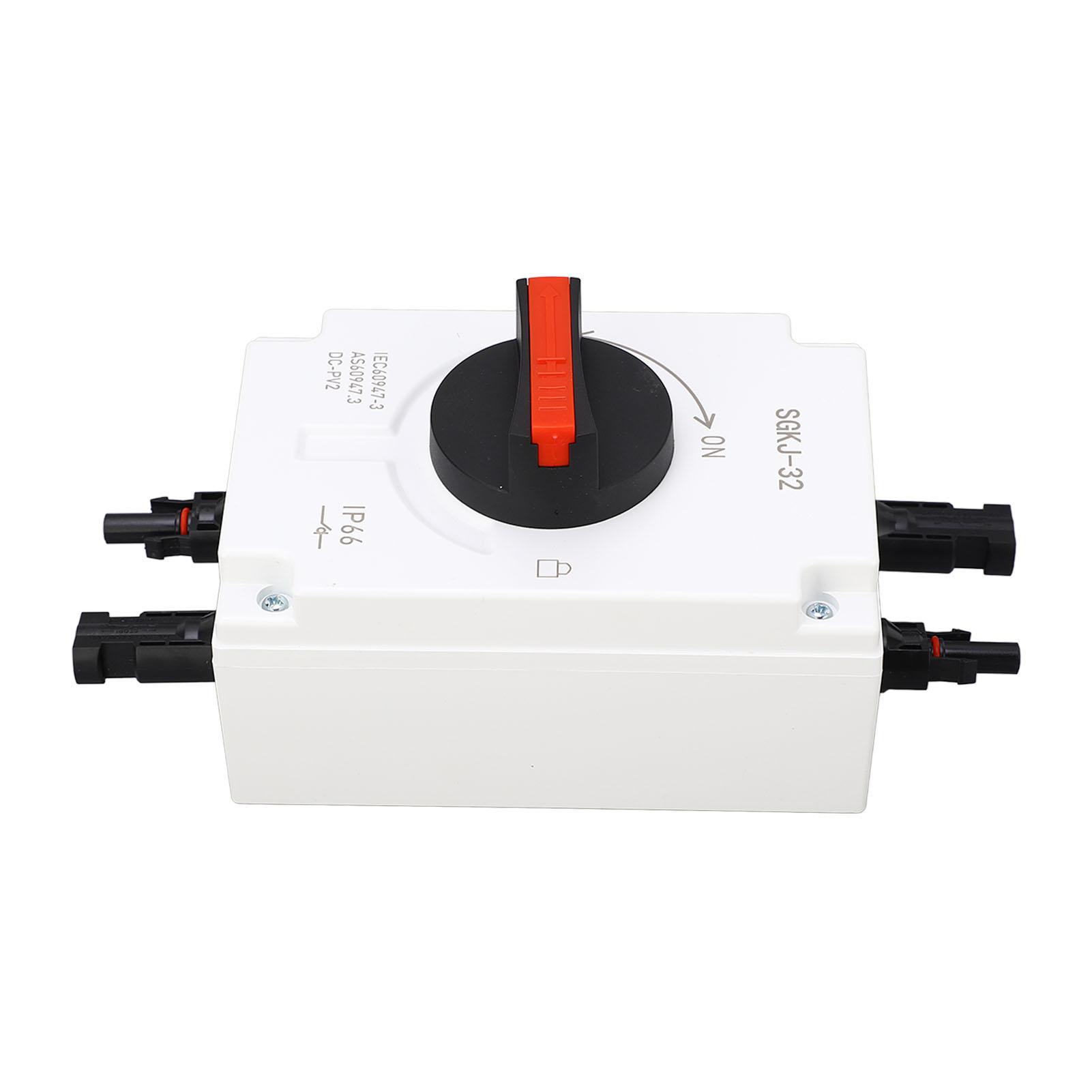 

DC1200V 40A PV DC Вимикач роз єднувач IP66 Водонепроникний 4P DC Ізолятор для Автофургона Човна Сонячної Системи