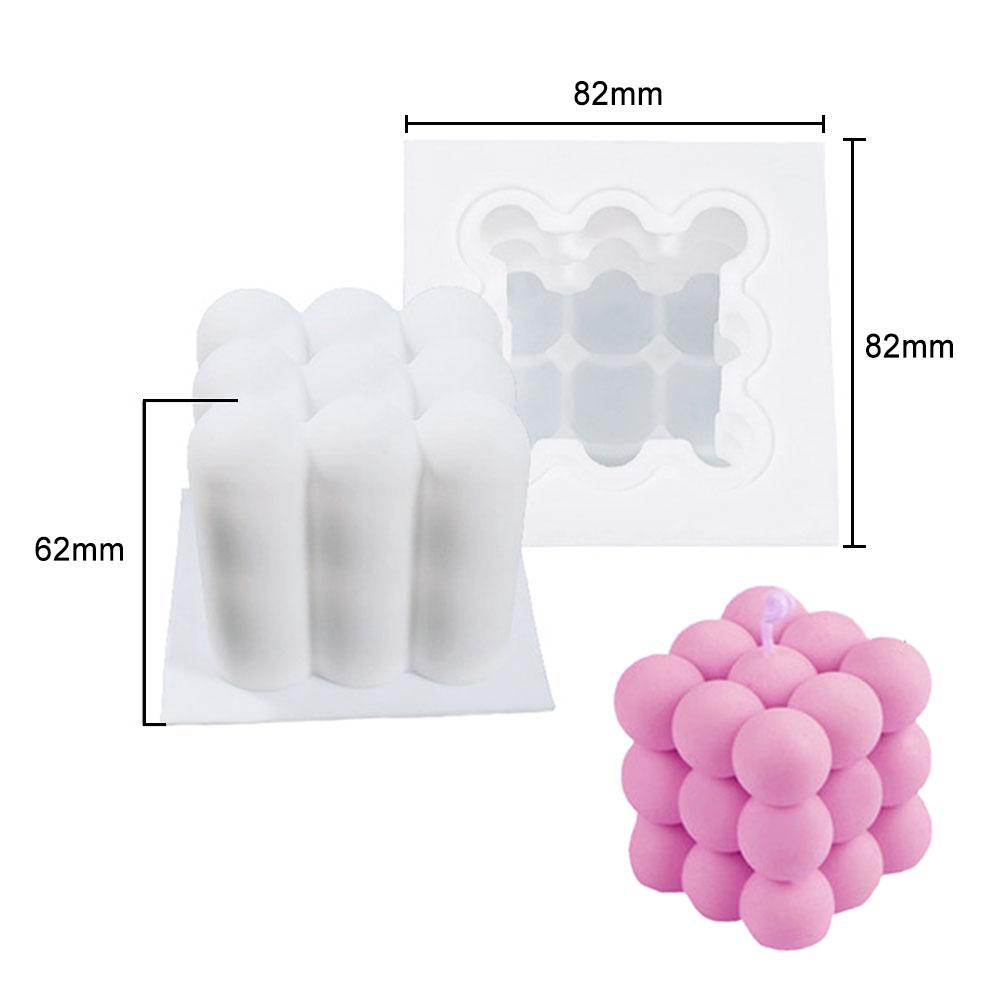 Silicone world Silicone 3D Cube Baking Mousse Cake Mold Dessert Molds DIY Aromatherapy Candle Plaster Mould Handmade Soap Mold