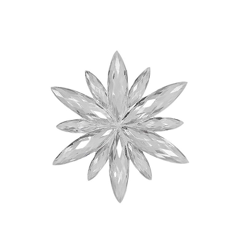 Christmas Acrylic Snowflake Ornaments Transparent Xmas Tree Hanging Pendant Christmas Decorations For Home Year