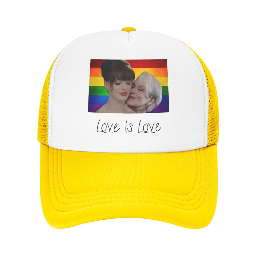 Summer Sun Hats Love Is Love Miranda PriestlyAndrea Sachs Baseball Cap Summer  Trendy Outdoor Sport Trucker Hat