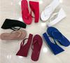 High Heels Hausschuhe Sommerschuhe für Damen Bequem Schlicht Einfarbig Damen Sandalen Plateau Hausschuhe
