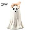 Halloween Party Table Decor Ghost Figurine Cute Statue with Creepy Cape Fingers Spooky Entrance for Home Desk Decor Funny Indoor Atmosphere Props