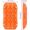 Traction Plate 2 Pcs Orange 57.5x30.5x5.5 Cm Reinforced Nylon