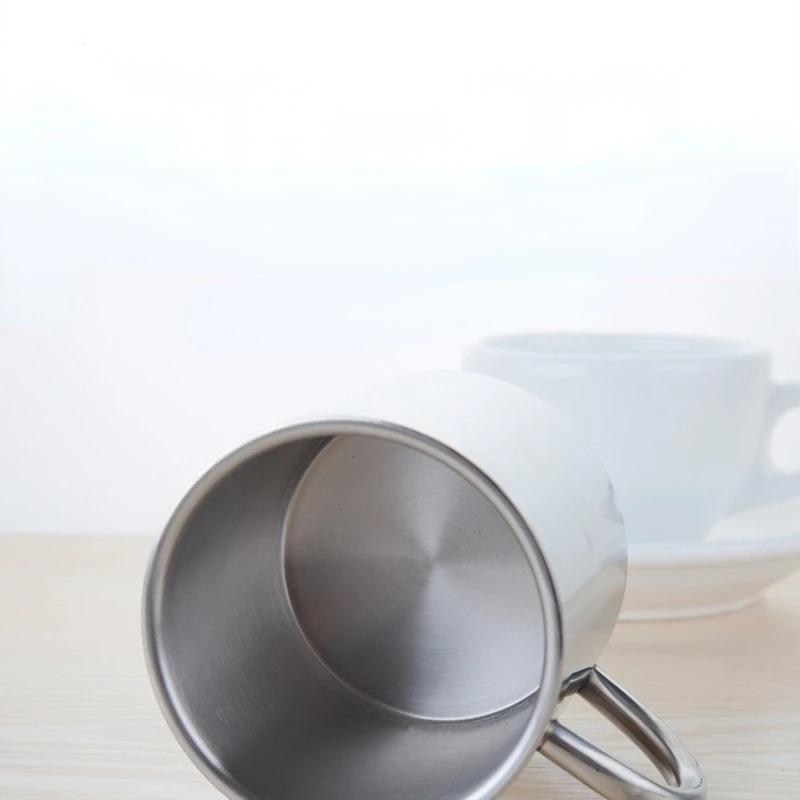 220/300ml Camping Travel Stainless Steel Cup Carabiner Hook Handle Picnic Water Mug Outdoor Travel Hike Cup Portable Mug