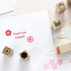 Stylish Wooden Rubber Set of Featuring and Cherry Blossom Perfect for Short and New Made In Japanese-style Stamps, 54, Houndstooth, Pine, Bamboo,