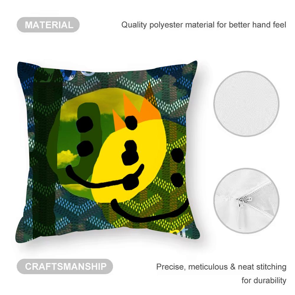 Luxury Smile C-Cpfm Cushion Cover Anti-dustmite Pillowcase Invisible Zipper Silky Short Plush Sofa Cushion Cover