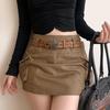 Retro Women'S Belt Fashion Trend All-Match Jeans Accessories Girdle Hip-Hop Y2K Girl Five-Pointed Star Buckle Pu Waistband
