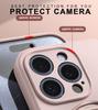 Magnetic Liduid Silicone Stand Phone Case For iPhone 15 14 16 Plus 11 12 13 16 Pro Max Magsafe Ring Holder Protector Soft Cover