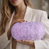 Summer Dinner Bag Retro Splicing Bag Trendy Acrylic Shoulder Chain Bag Bag Women
