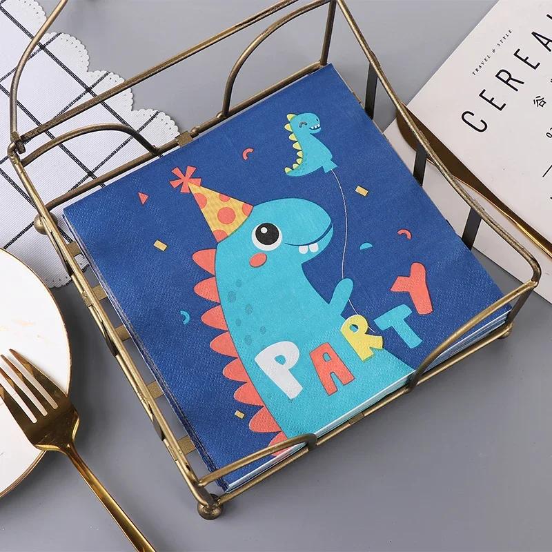 20pcs/Pac 33*33cm 2-Ply Disposable Party Napkin Cartoon Pattern
