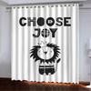 Cartoon Animal + Letter Series Ins High-Density Blackout Curtain Digital Printing