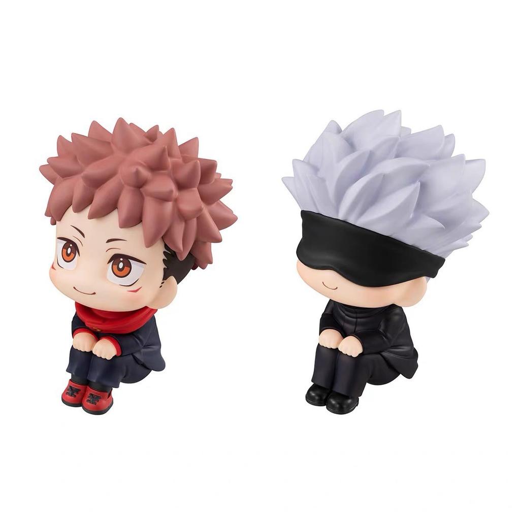 Anime Jujutsu Kaisen Gojo Satoru Itadori Yuji Kawaii Q Ver Action Figures Collezionabili Carine Modello in PVC Bambole Giocattoli Regalo Per Bambini