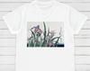 Ukiyo-e Iris Garden T-Shirt: Hokusai Woodblock Art