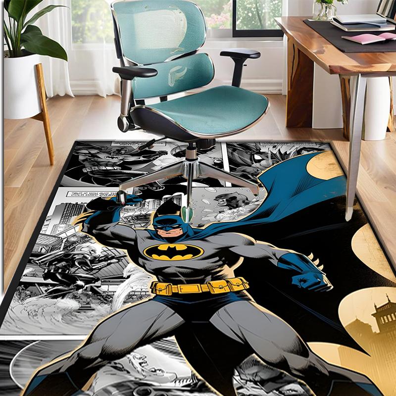 Batman Pattern Rug, Indoor/Outdoor Mat, for Picnic, Gameroom, Bedroom, Office, Living Room, Home Decor Carpet, Birthday Gift