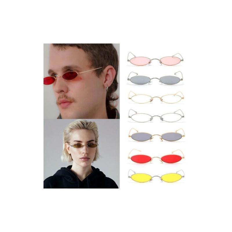 Vintage Small Oval Frame Sunglasses Women's Retro Fashion Shades With Timeless Design