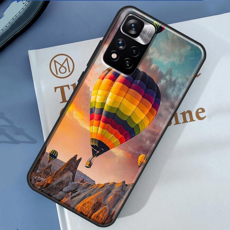 Hot Air Balloon Travel Mountain Case For Xiaomi Redmi Note 14 13 11 9 10 12 Pro 9S 10S 11S 12S Redmi 10C 12C 13C 14C Cover