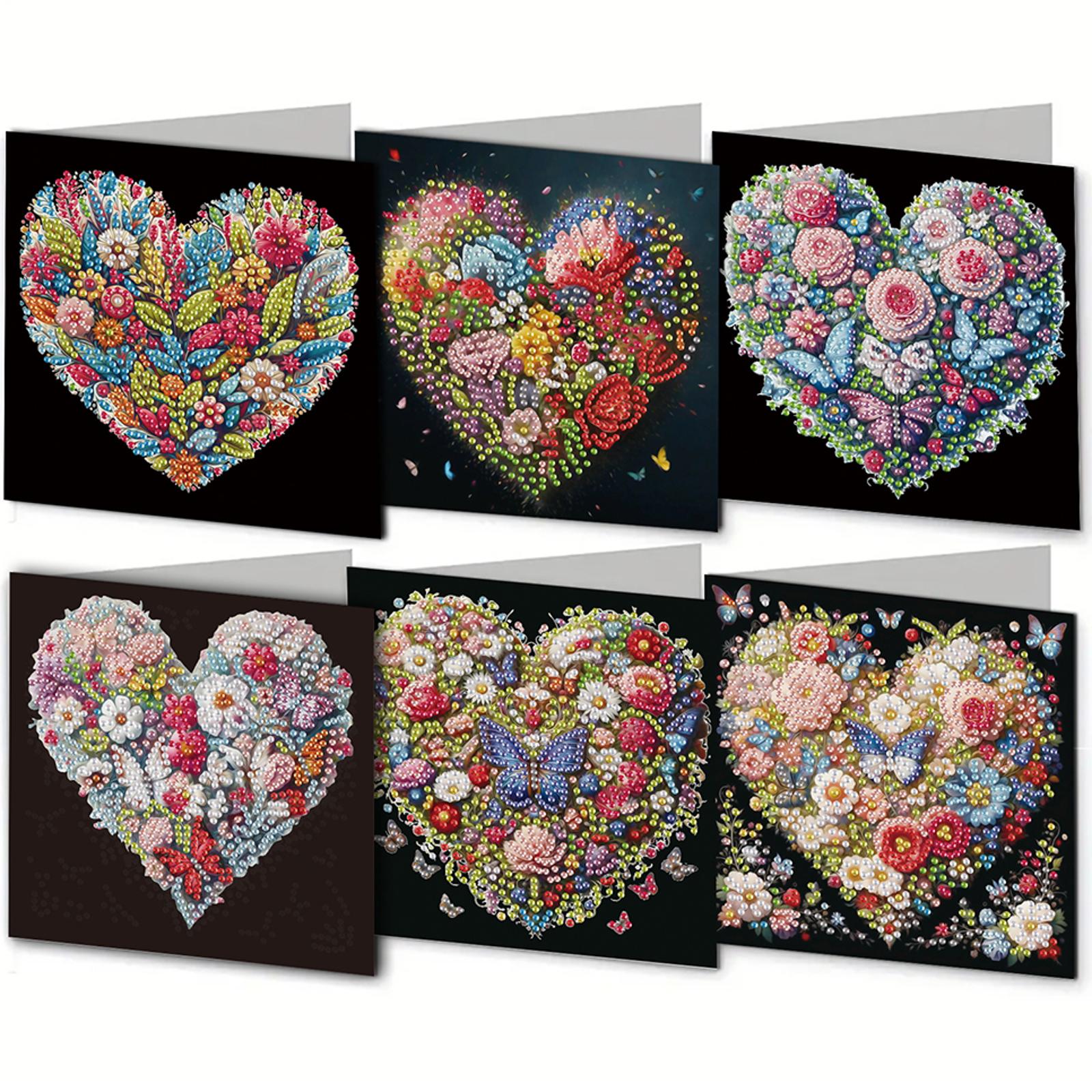 

12PCS DIY Diamond Painting Greeting Card Set Rhinestone Diamond Art Mosaic Postcards Thank You Cards and Holiday Blessings