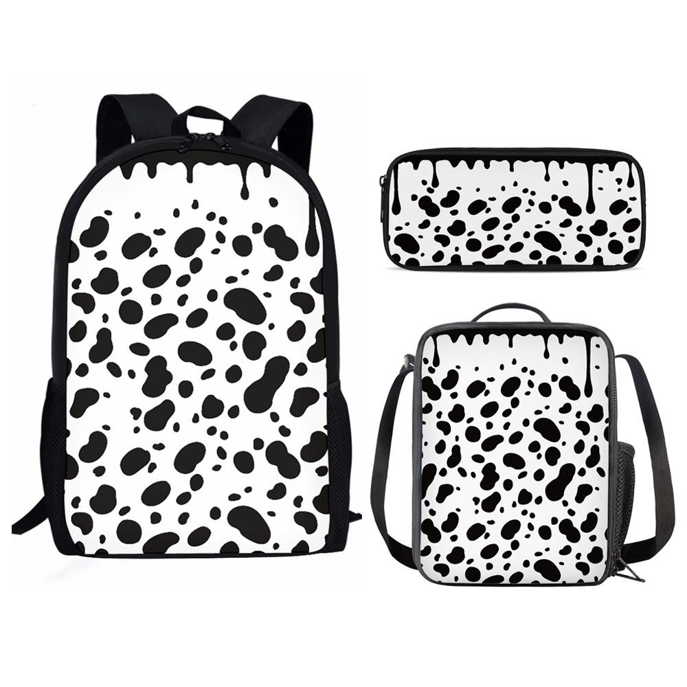 Classico Novità Fresco Animale Tigre Fiore Stampa 3D 3pz/Set alunno Zaini Scolastici Zaino Daypack per Laptop Zaino Borsa Pranzo Astuccio