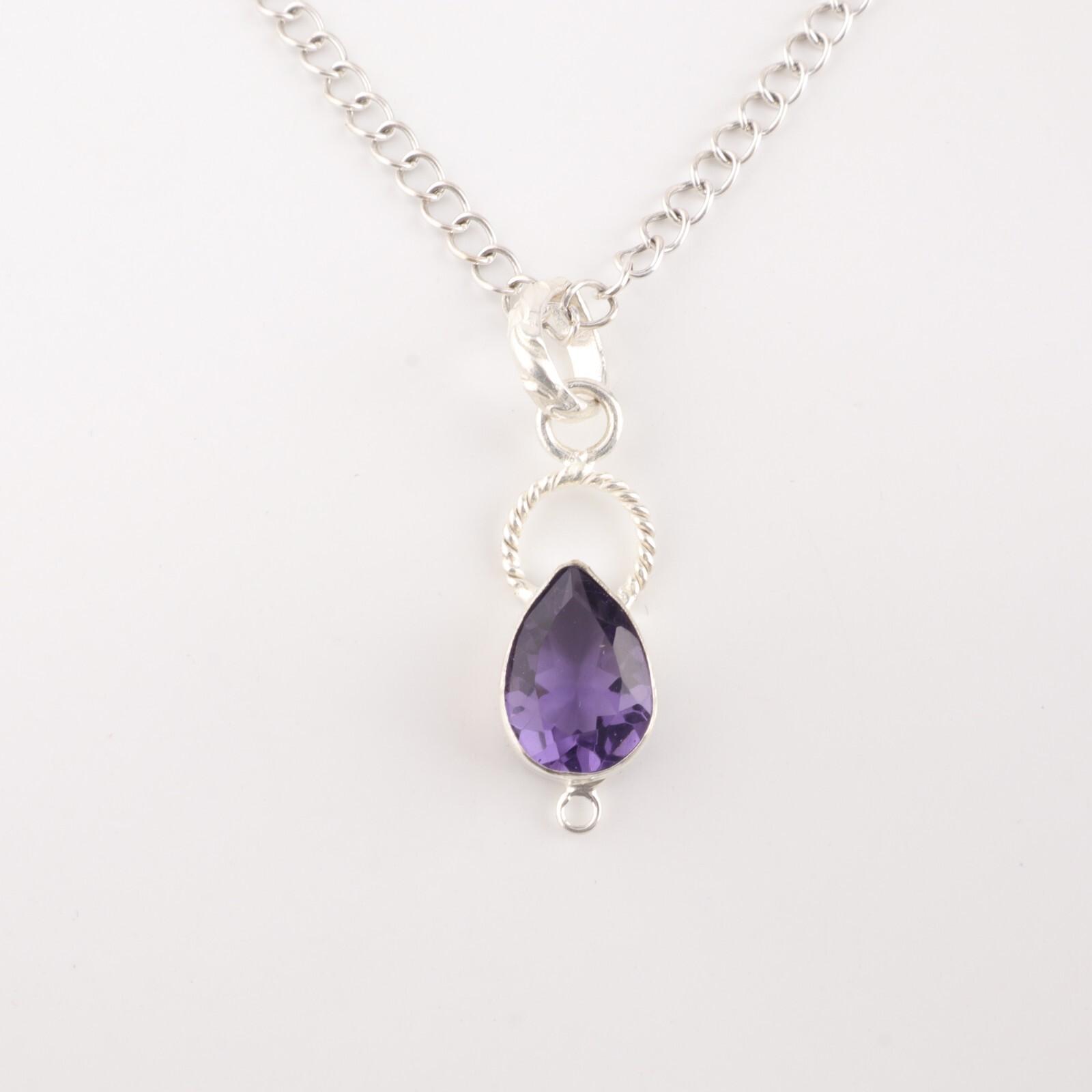 

Iolite Gemstone 925 Sterling Silver Jewelry Handmade Pendant 1.40 Gift For Mom PP-12-3