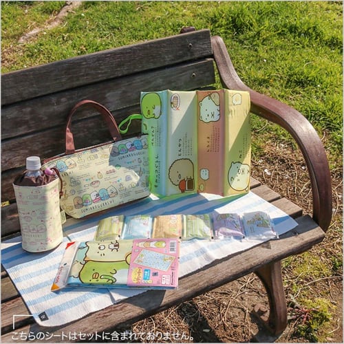 Asahi Koyo Sumikko Gurashi Insulated Lunch Tote Bag, Beige, 16cm High X 28cm Wide X 10cm Deep, with Ice Pack Storage Pocket, Aluminum Vacuum Interior,