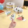 10 Pezzi Pezzo di Torta Triangolare Scatole di Carta per Caramelle Decorazione Regalo Bomboniera per Baby Shower Festa di Compleanno