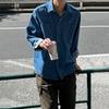 Retro Washed Denim Jacket Men's Autumn Loose Long-sleeved Shirt Handsome Lapel Jacket