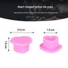 200 Heart-Shaped Tattoo Ink Cups with Base - Plastic Pigment Containers for Tattoo Art