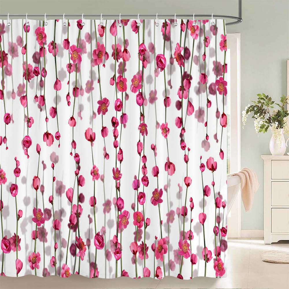 Beautiful Colorful Sunflower Flower Printed Shower Curtains Frabic Waterproof Polyester Decor Bath Curtain With Hooks 240x180cm