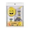 4pc Cartoon Smiley Face Dishwashing Sponges Kitchen Double-sided Scouring Pads Household Pot Washing And Bowl Cleaning